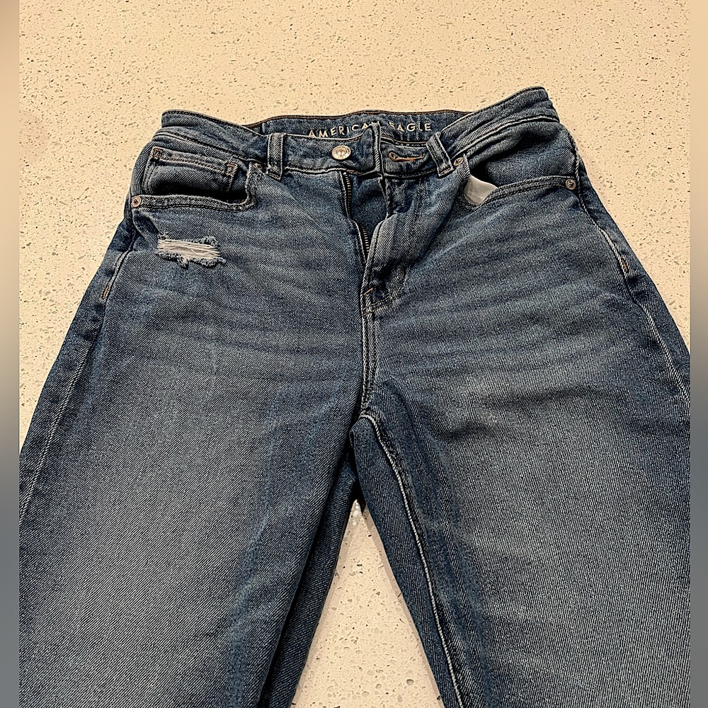 American Egale Blue Mom Jeans